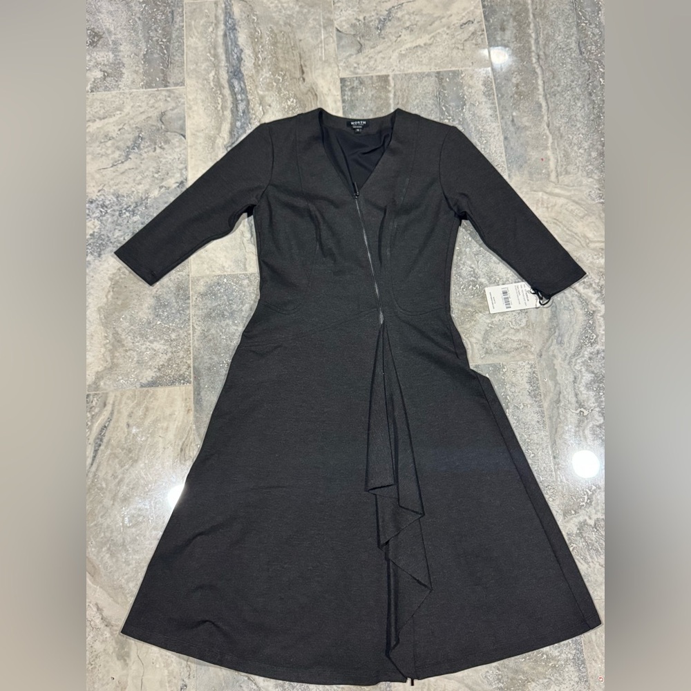 Worth Black Long Sleeve Dress